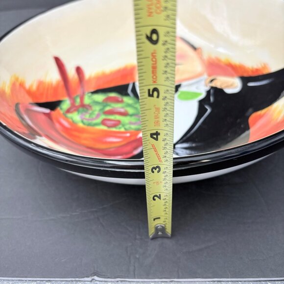 Certified International Tracy Flickinger Pasta Bowl 13” Dinner‎ is Served Waiter - Picture 9 of 13